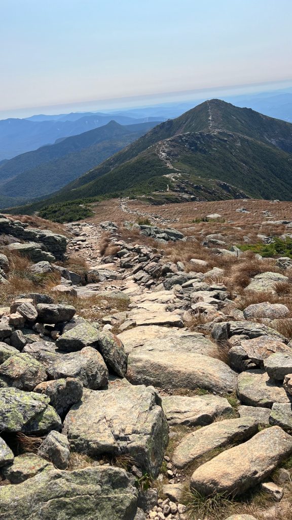 path along mountain crest